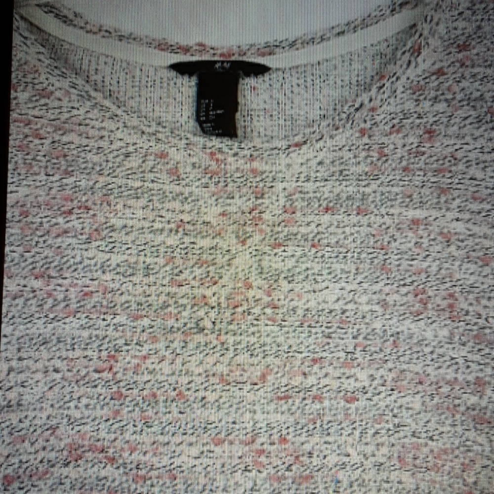 SWEATER H&M MULTICOLORED SCOOPNECK SWEATER S - Picture 3 of 6